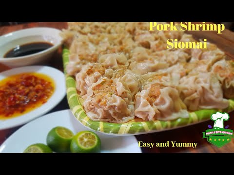 Pork Shrimp Siomai Recipe. Included in this video is how to make chili garlic oil and dipping sauce