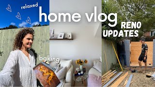 a weekend in my life  home reno updates, baking, slow weekend 💌💛 | HOME VLOG
