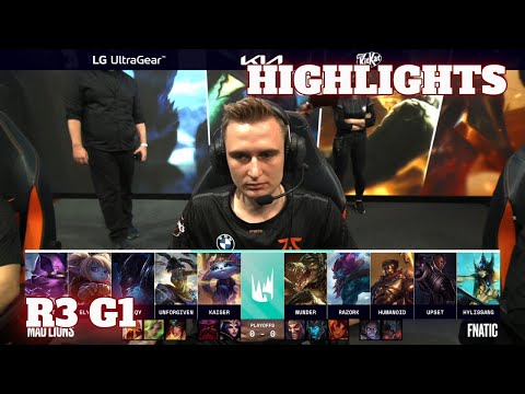 MAD vs FNC - Game 1 Highlights | Round 3 Playoffs S12 LEC Summer 2022 | Mad Lions vs Fnatic G1