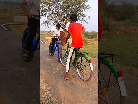 😱🏁Fat Bike Vs Mtb Race #shorts #trending #youtubeshorts #viral #cycle #fatbike #mtb #race