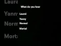 what do you hear?
