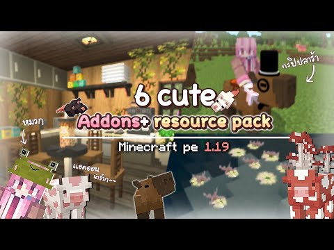 [รีวิว+แจก] 6 Addons and resource packs are so cute!!  In Minecraft - Minecraft pe