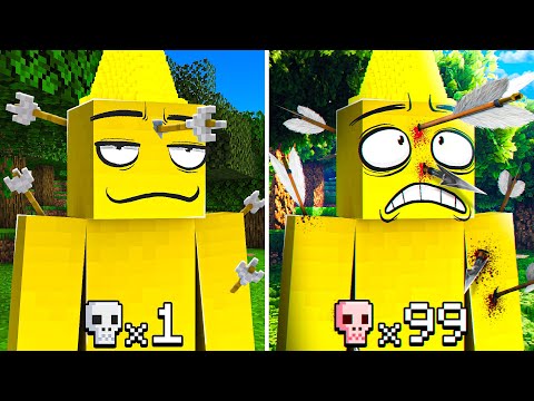Minecraft But Every Death = More Realistic