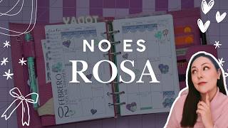 Plan With Me Febrero 💜 San Valentín en Azul y Lila | Moterm Personal Wide + Washi de Daiso