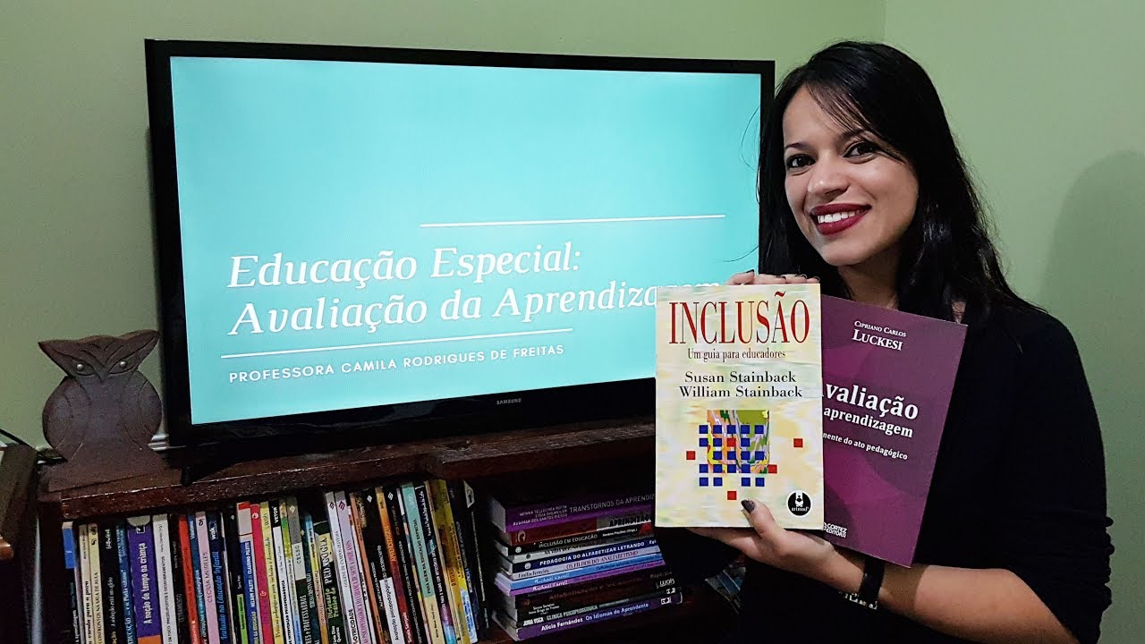 Avaliação da aprendizagem para alunos com deficiência - Prof. Camila Rodrigues