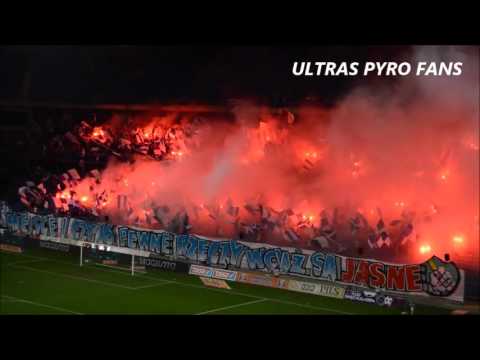 Lech Poznan vs Gornik Zabrze  26/09/2015 // Pyro show