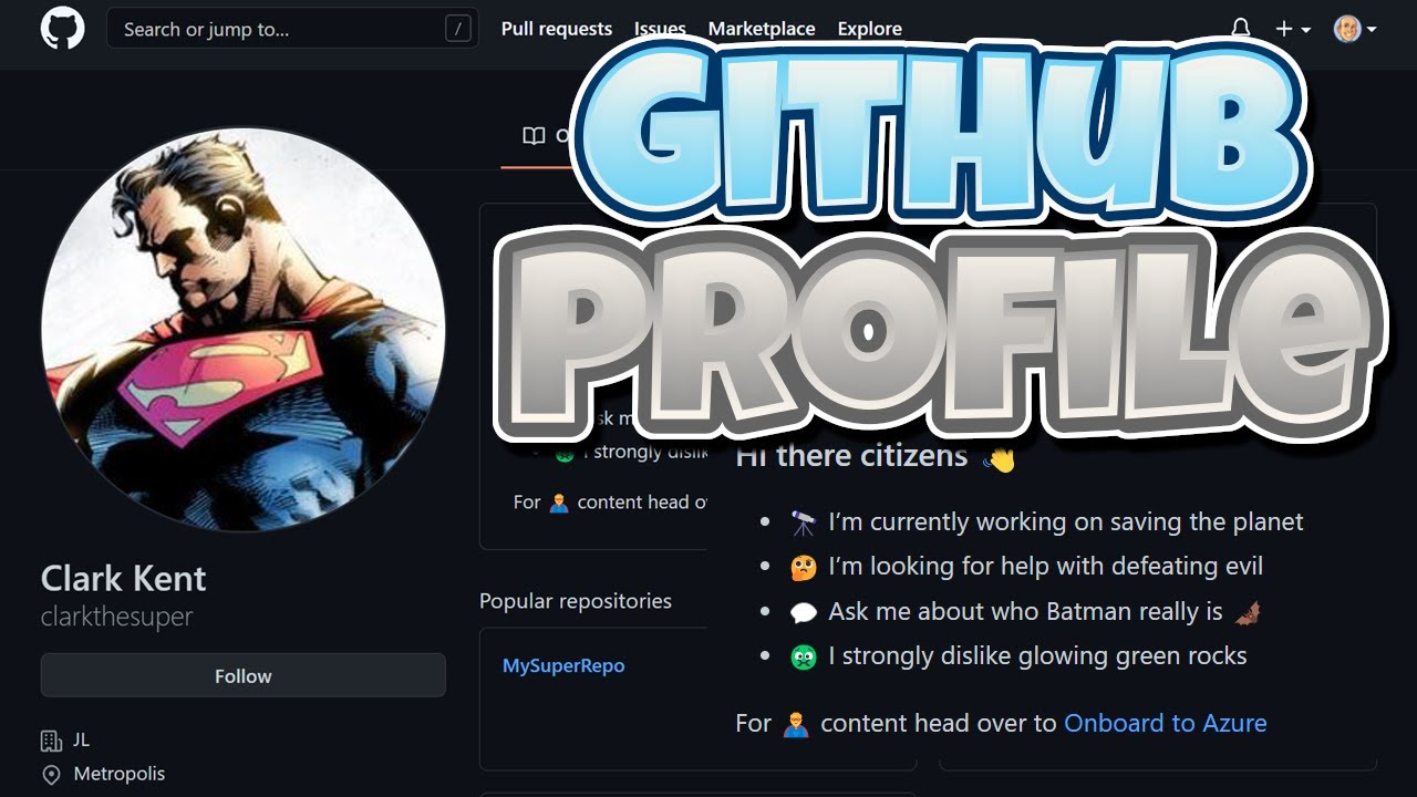 Create an Awesome GitHub Profile Page