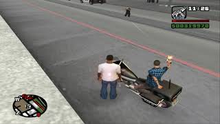 Download lagu 【PS2】【GTA San Andreas】【pedestrian fighting the police in San Fierro sitting in a police motorcycle】 mp3