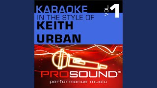 It&#39;s A Love Thing (Karaoke With Background Vocals) (In the style of Keith Urban)