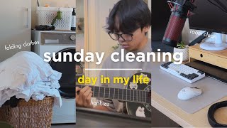 day in my life 🧺 sunday cleaning  // house chores, room clean, cooking + more!