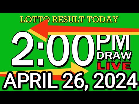 LIVE 2PM LOTTO RESULT TODAY APRIL 26, 2024 #2D3DLotto #2pmlottoresultapril26,2024 #swer3result