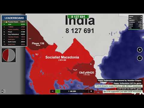 India Takes Over Caucasia! Territory Games io - Territorial IO