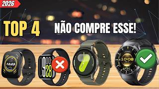 TOP 4 MELHORES SMARTWATCHES de 2026 (Custo Benefício + Premium)