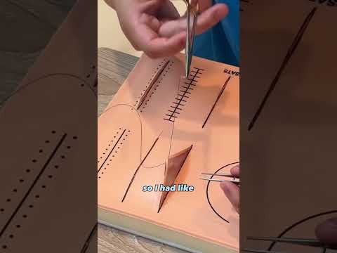 KEV TAKEOVER: how to tie an interrupted suture! #shorts