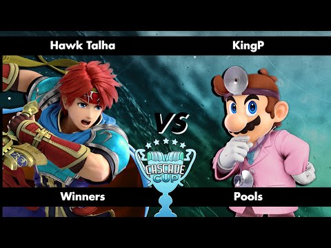 Hawk Talha (Roy) vs KingP (Dr. Mario)  - Cascade Cup - Ultimate Singles - Pools