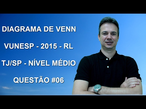 VUNESP07NMQ06 – VUNESP – 2016 – TJ/SP – ETJ - NM - DIAGRAMA DE VENN