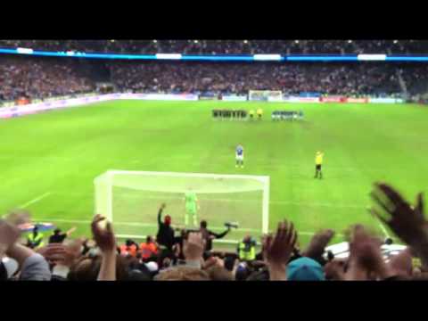 Svenska Cupen Final 2013, Djurgårdens IF - IFK Göteborg, Straffläggningen och planstormningen.