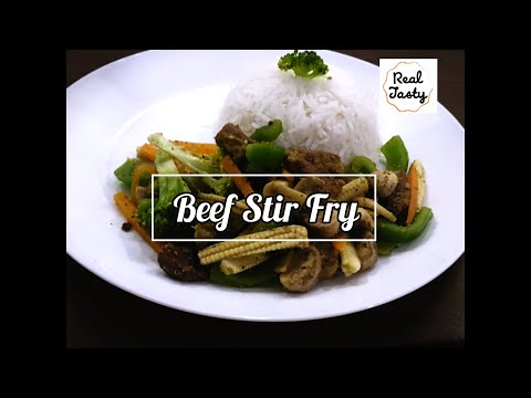 Healthy Crispy Beef Stir Fry with Vegetables ( Good...
