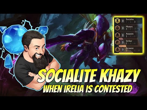 Socialite Khazy - When Irelia is contested | TFT Neon Nights | Teamfight Tactics