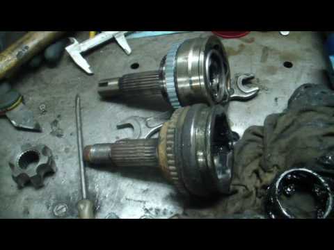 TOYOTA FIELDER замена наружних шрусов