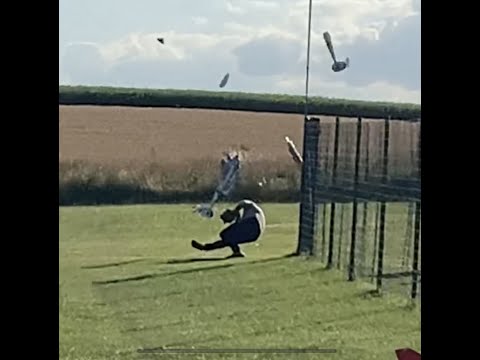 Most epic Freewing FlightLine  rc fatal P38 headshot rc plane crash total destroyed moments fail