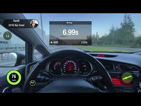 Kia ceed JD 2016 0-100 acceleration (разгон)