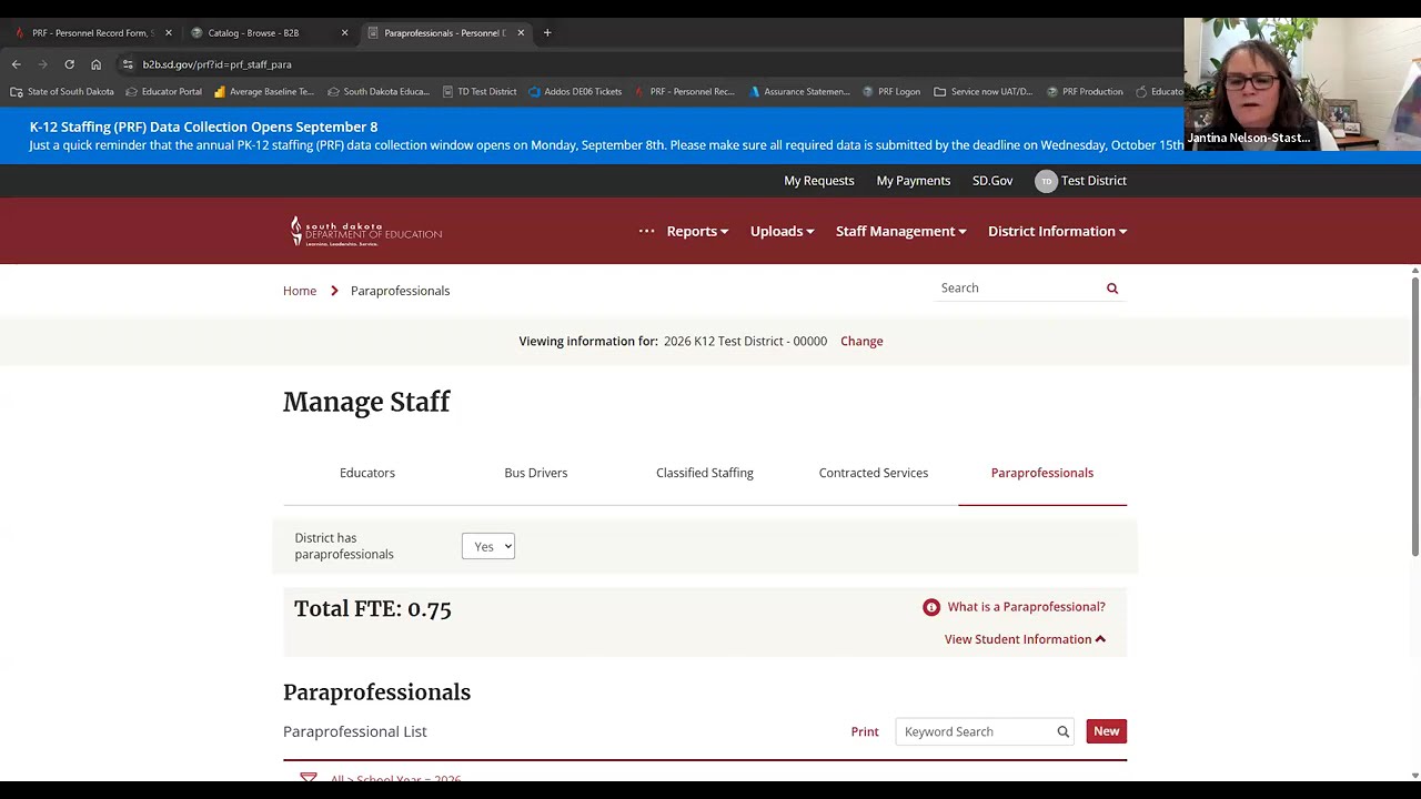 2026 PRF Training: Paraprofessionals