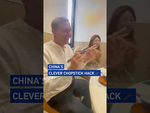 China's clever chopstick hack 🥢