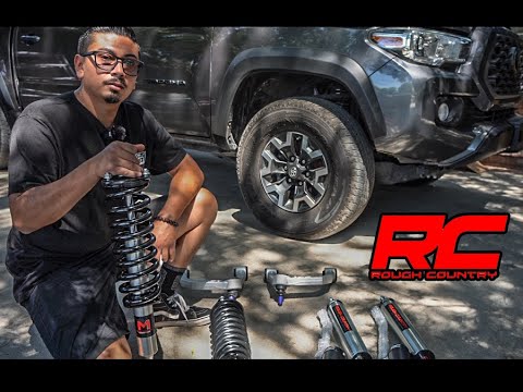 Budget Tacoma Build Gets Rough Country New M1 Front Lift | How to install & Before and After