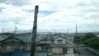 Japan through train window