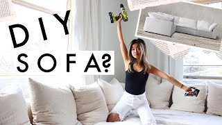 WE MADE OUR SOFA...was it worth it? | apartment diy + ikea hack