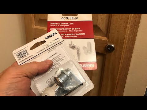 INSTALLING “cabinet and drawer lock” (TRICKY) gate house 0252956