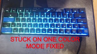 How to Fix Ducky one 2 Mini stuck on 1 Color Mode