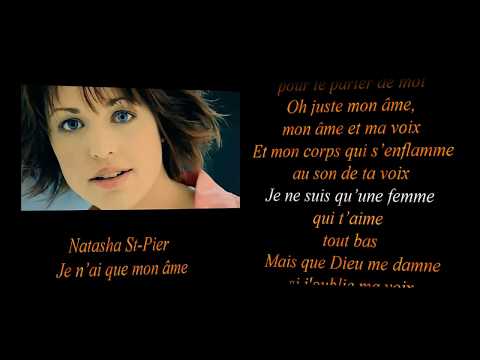 NATASHA  ST-PIER       JE N'AI QUE MON ÂME
