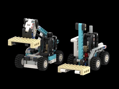Forklift - a Lego Technic 42133 Telehandler alternate build