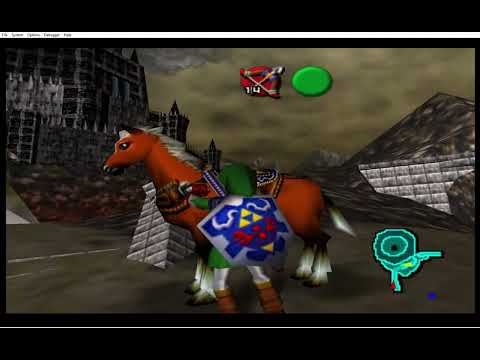 Oot. Epona in Market and Outside Ganon's Tower test with decomp