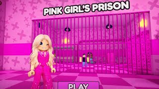 I Escaped Pink Girl Prison in Roblox!