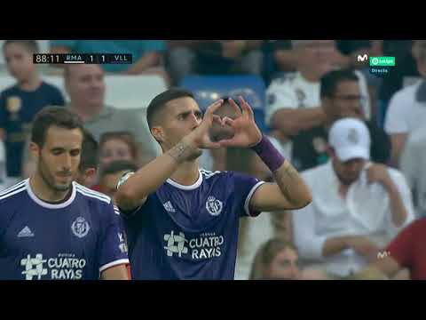 Golazo de Sergi Guardiola en el Real Madrid 1 Valladolid 1 | Audio: Jose Sanchis | MLiga J2 2019