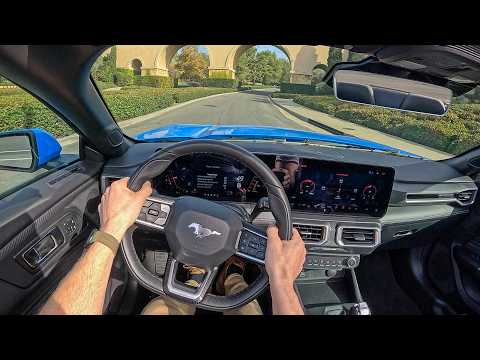 2025 Ford Mustang Ecoboost Convertible - POV Test Drive (Binaural Audio)