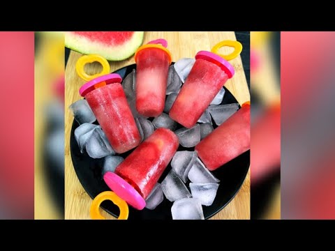 Water melon popsicles ||summer recipes ||watermelon recipes