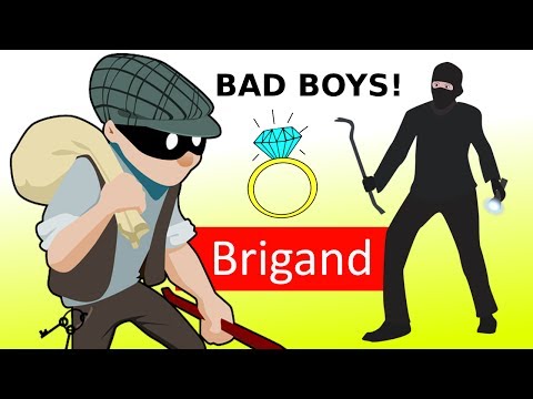 Learn English Words - BRIGAND - Meaning, Advanced Vocabulary Lesson With Pictures and Examples