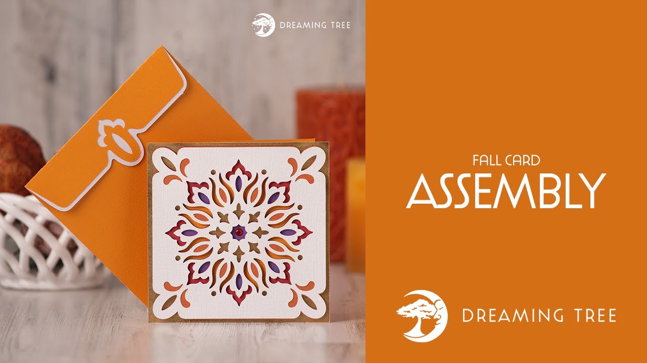 SVG File - Autumn Card - Assembly Tutorial (For Cricut, Silhouette, and ScanNCut)