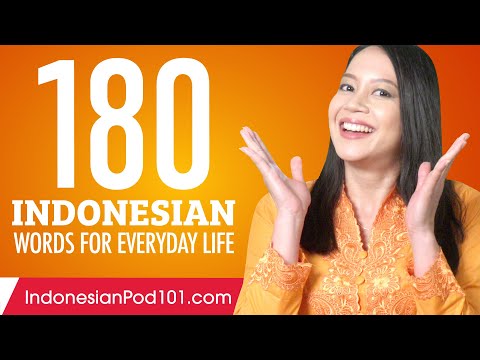 180 Indonesian Words for Everyday Life - Basic Vocabulary #9