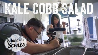 Behind the Scenes! Kale Cobb Salad Episode (8/12/15) | Chef Julie Yoon