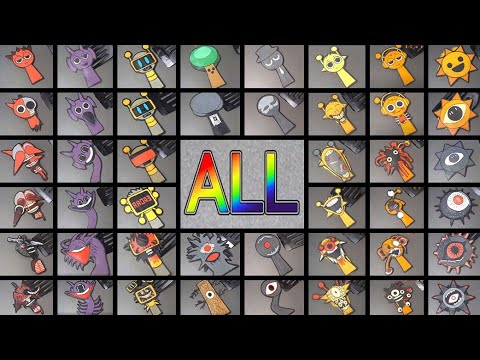 Horror Incredibox Sprunki Pancake Art - Phase 1 to Phase 10 (Red, Simon, Mr. Sun, Oren, Durple)