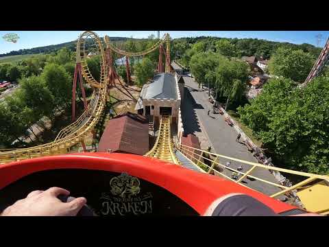 Der Fluch des Kraken Boomerang Freizeit-Land Geiselwind front row onride POV 4K UHD