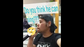 Do you think he can sing?  -- Angels - Robbie Williams Awesome cover!