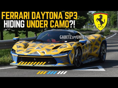 Ferrari Daytona SP3 Spied With Come Cool Camo For No Reason
