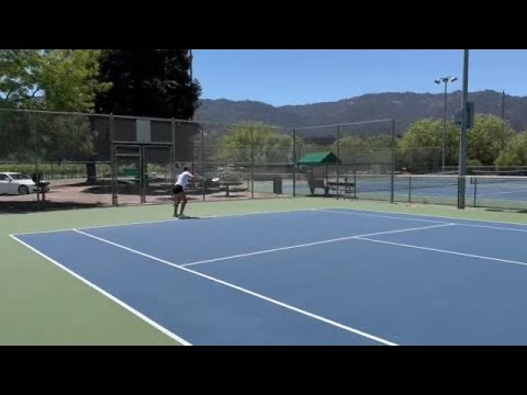 WATCH NOW: St. Helena’s Zamarripa twins, Allura, wearing cap, and Bella, work on tbeir strokes at