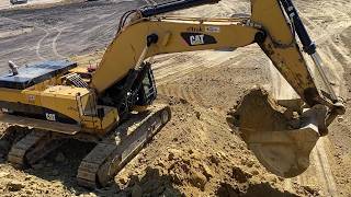 Caterpillar 390D Excavator Loading Overburden At A Massive Mine Site - Operator View - Interkat SA